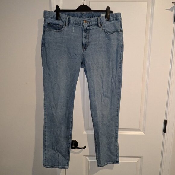 Banana Republic Standard Jeans Slim Fit Leg Light Wash Rinse Denim Pants 36x30 - Picture 3 of 4